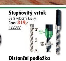 Stupňovitý vrták