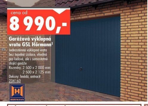 Garážová výklopná vrata GSL Hörmann