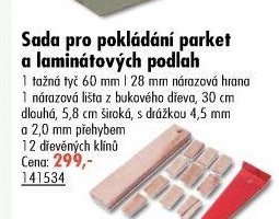 Sada pro pokládání parket a laminátových podlah