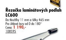 Řezačka laminátových podlah LC600