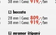 Kuchyňské pracovní desky baccata