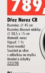 Dřez Nerez CR