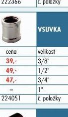 Pochromované fitinky - Redukce FEMA