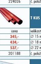 Rozvody měď - T kus