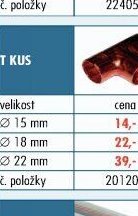 Rozvody měď - Nátrubek