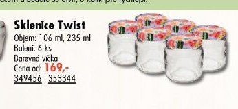 Sklenice Twist (106 ml, 235 ml)