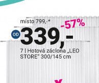 Hotová záclona LEO STORE