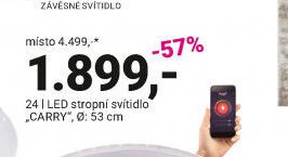 LED stropní svítidlo „CARRY“