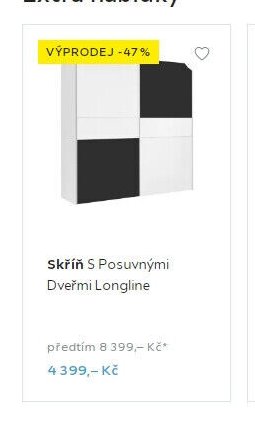 Skříň S Posuvnými Dveřmi Longline