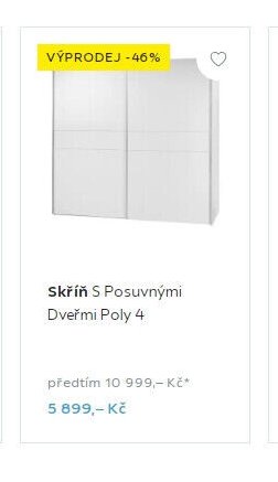 Skříň S Posuvnými Dveřmi Poly 4