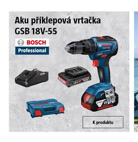 Aku příklepová vrtačka GSB 18V-55