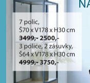 TRAPPEDAL Regál (7 polic)