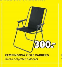 KEMPINGOVÁ ŽIDLE VARBERG