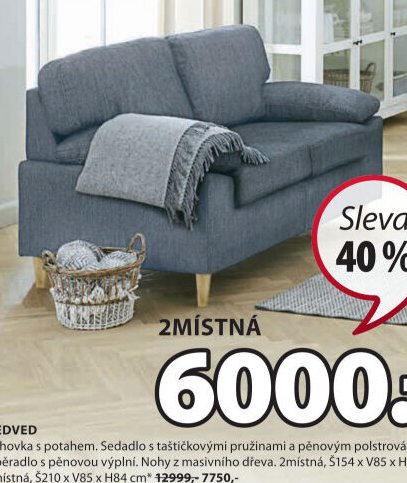 GEDVED 2místná pohovka