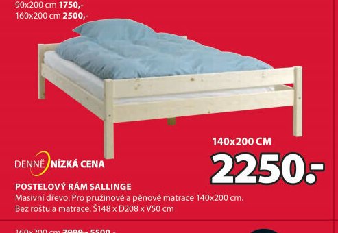 POSTELOVÝ RÁM SALLINGE