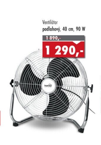 Ventilátor podlahový, 40 cm, 90 W