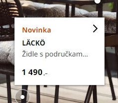 LÄCKÖ Židle s područkami