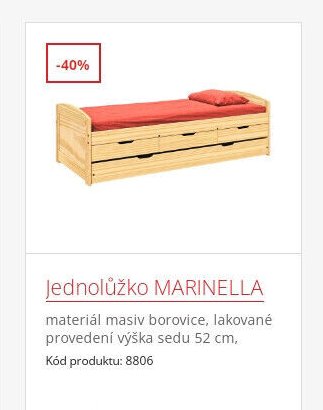 Jednolůžko MARINELLA