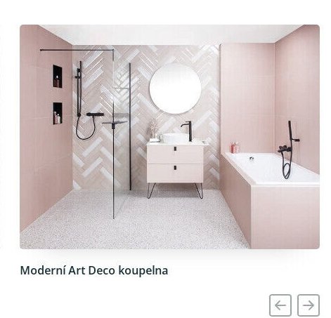 Moderní Art Deco koupelna