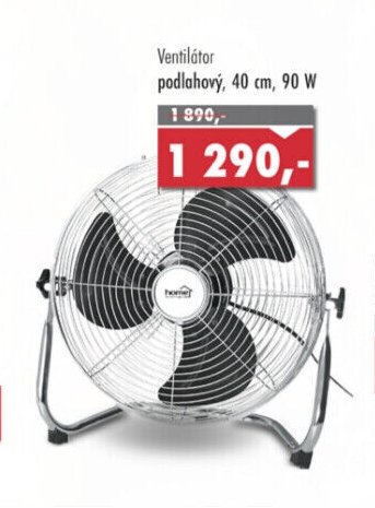Ventilátor podlahový, 40 cm, 90 W
