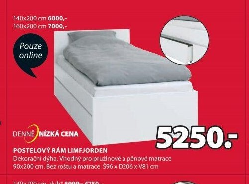 POSTELOVÝ RÁM LIMFJORDEN