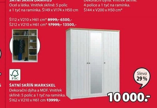 ŠATNÍ SKŘÍŇ MARSKEL