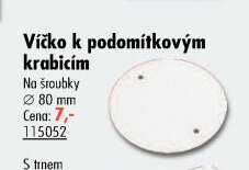 Víčko k podomítkovým krabicím