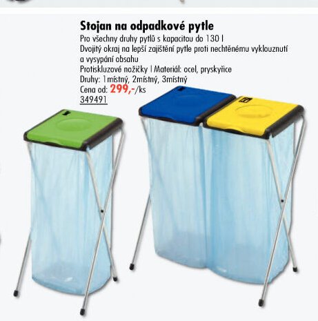Stojan na odpadkové pytle