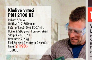 Kladivo vrtací PBH 2100 RE