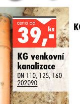 KG venkovní kanalizace