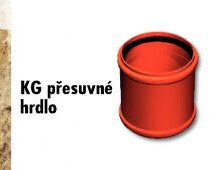 KG přesuvné hrdlo