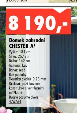Domek zahradní CHESTER A