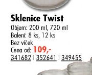 Sklenice Twist