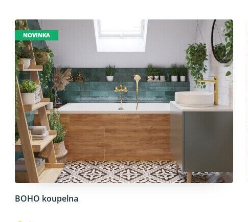 BOHO koupelna