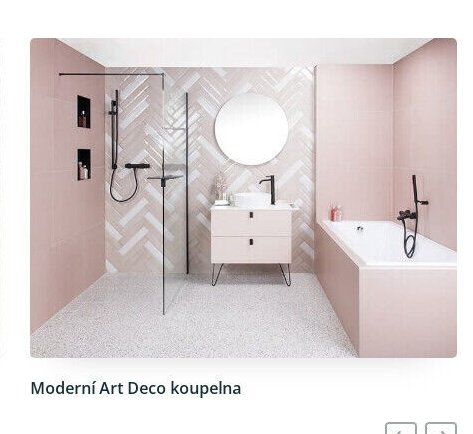 Moderní Art Deco koupelna