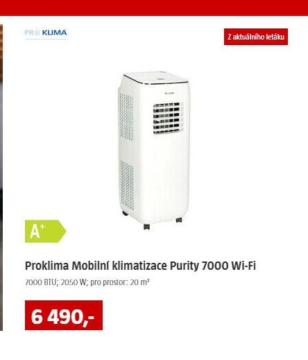 Proklima Mobilní klimatizace Purity 7000 Wi-Fi