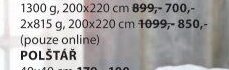 BASIC 2x815 g, 200x220 cm