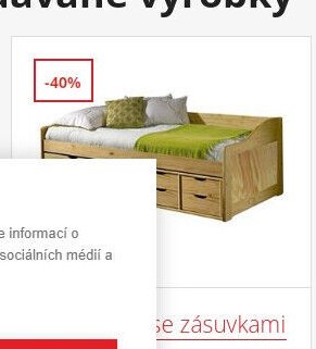Dětská postel se zásuvkami