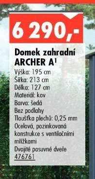 Domek zahradní ARCHER A