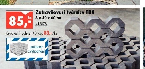Zatravňovací tvárnice TBX