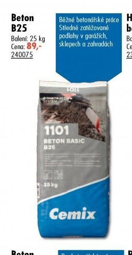 Beton B25