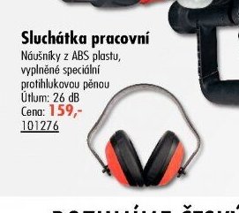 Sluchátka pracovní