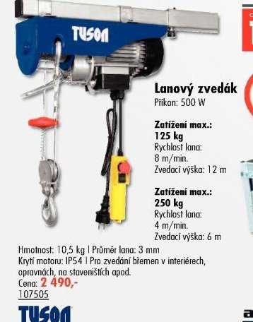 Lanový zvedák