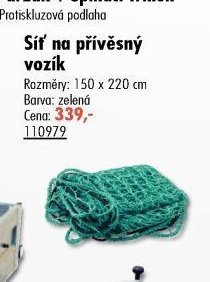 Síť na přívěsný vozík