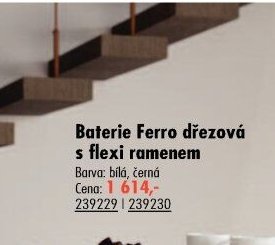 Baterie Ferro dřezová s flexi ramenem