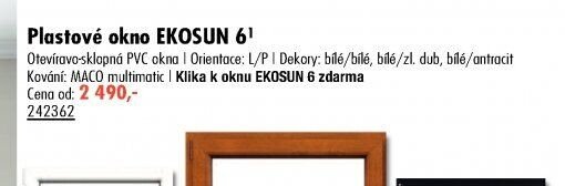 Plastové okno EKOSUN 6