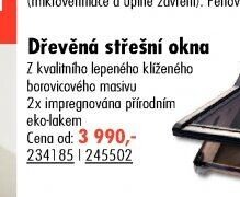 Dřevěná střešní okna