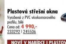 Plastová střešní okna
