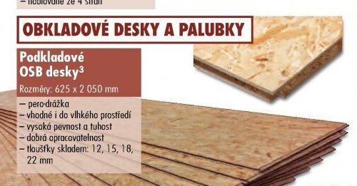 Podkladové OSB desky