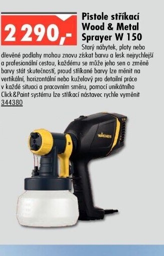 Pistole stříkací Wood & Metal Sprayer W 150